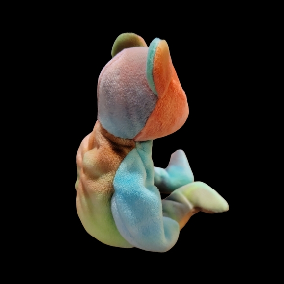 RARE Retired TY Beanie Baby "Peace" the Rainbow Tie-Dye Peace Bear ☮️🌈🐻 - Picture 3 of 7